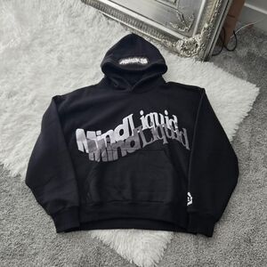 Mind Liquid Studio Black “Transparency” Hoodie. Dize Medium. New without tags.